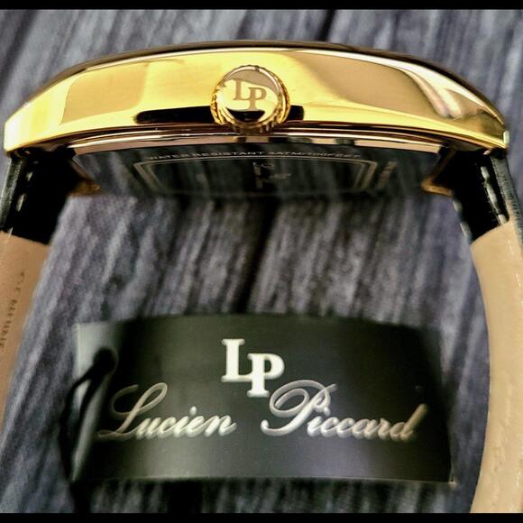 Rare New Lucien Piccard Tonneau Avant Garde Watch Box Papers - Picture 7 of 9